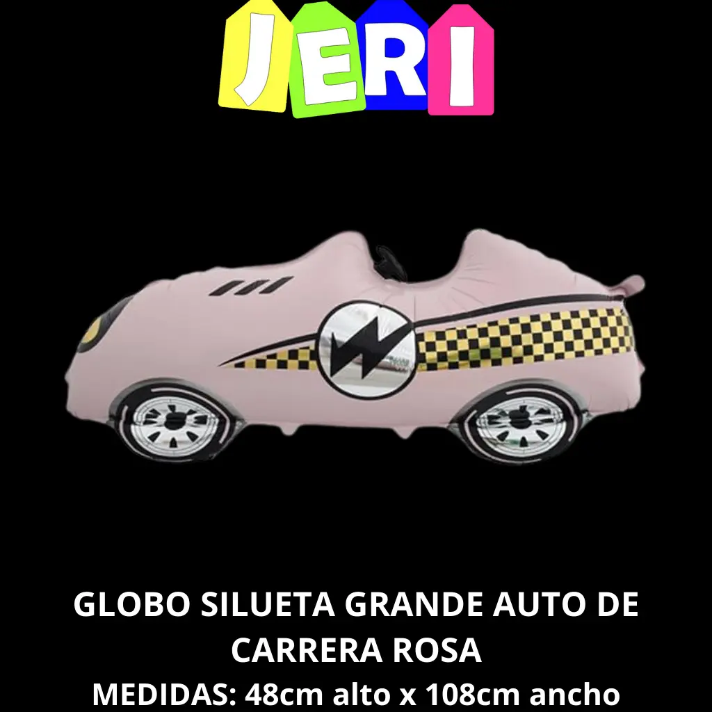 GLOBO SILUETA GRANDE AUTO DE CARRERA