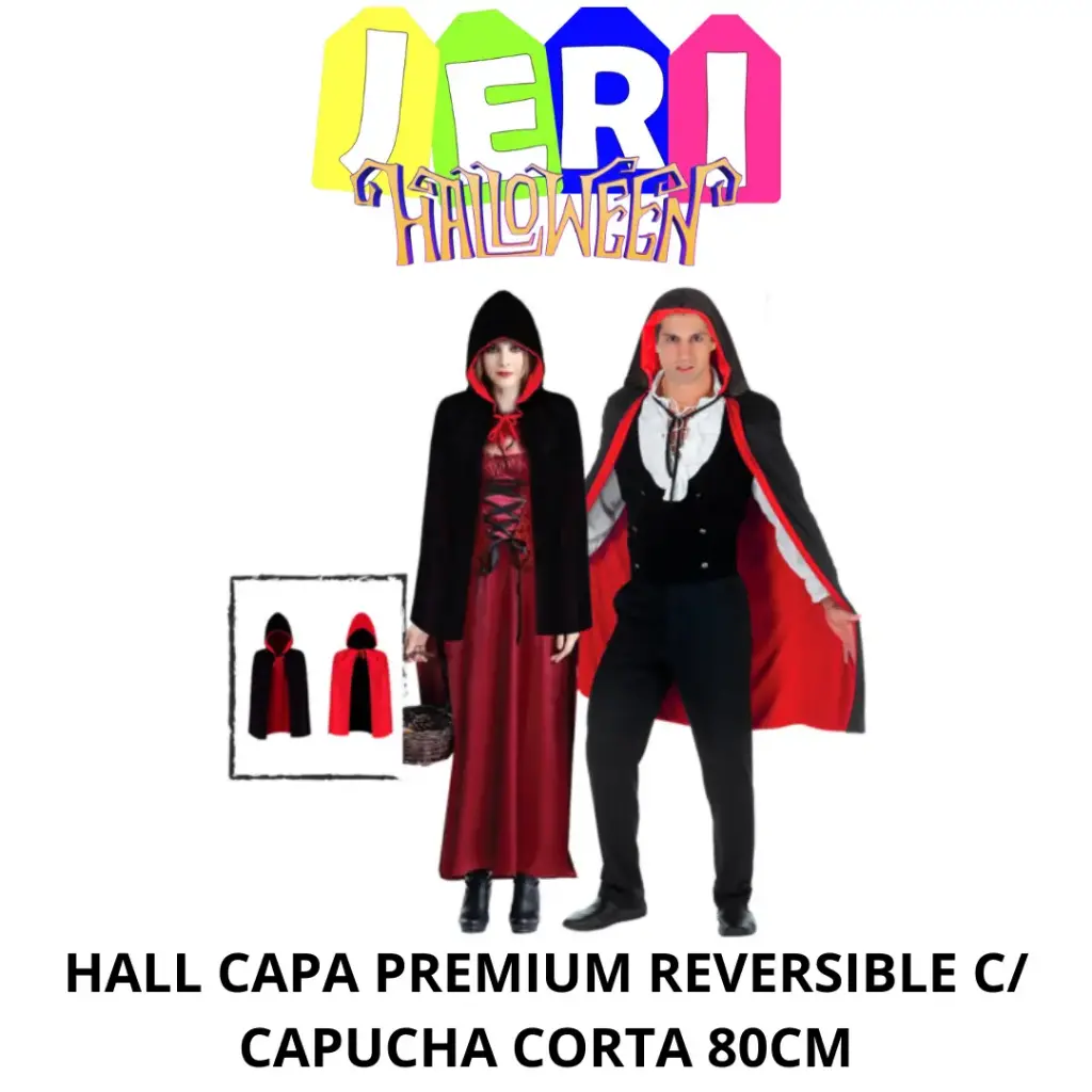 HALL CAPA PREMIUM REVERSIBLE C/ CAPUCHA CORTA 80CM