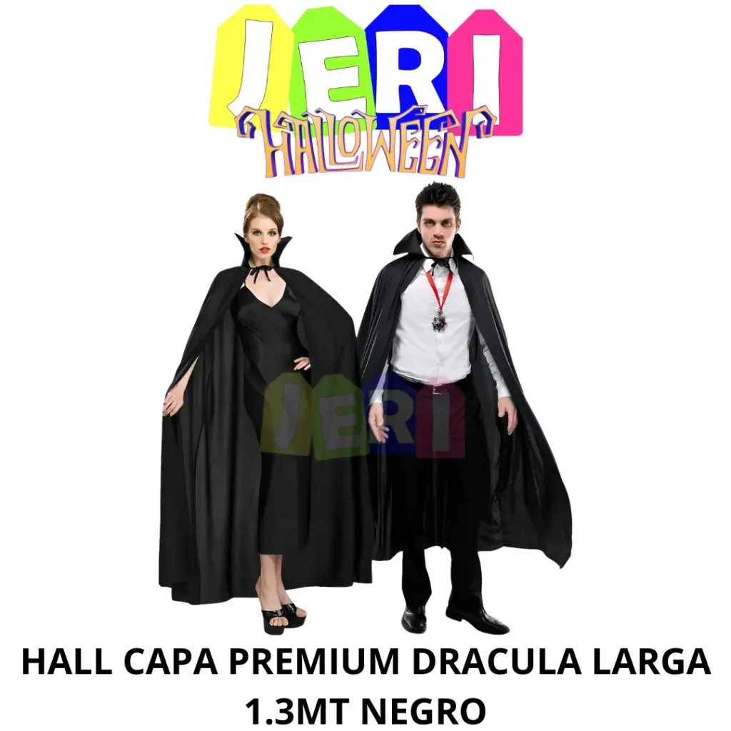 HALL CAPA PREMIUM DRACULA LARGA 1.3MT NEGRO