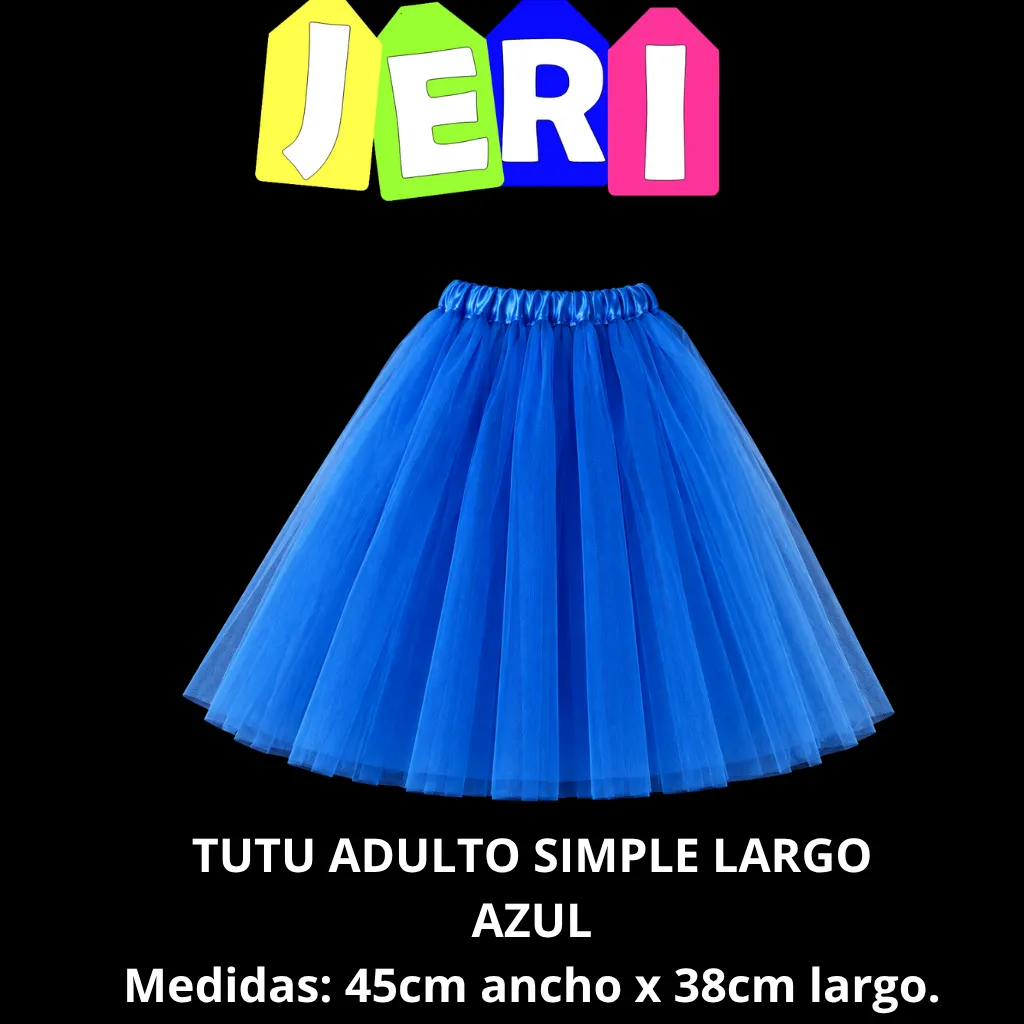 TUTU ADULTO SIMPLE LARGO (ROJO)