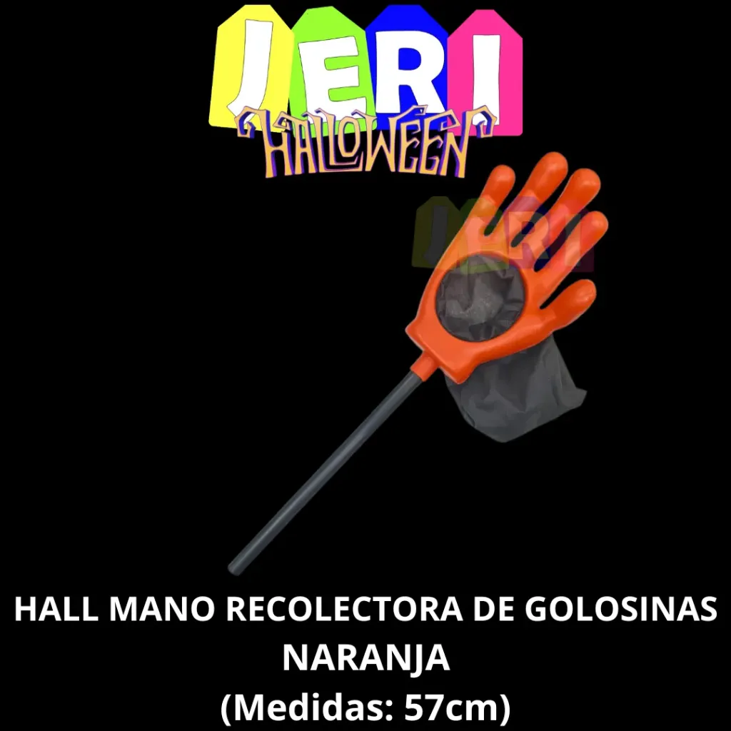 HALL CARAMELERA MANO RECOLECTORA DE GOLOSINAS (NARANJA)