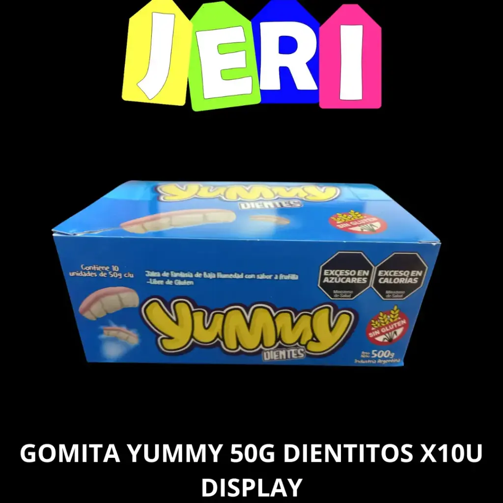 GOMITA YUMMY 50G DIENTITOS X10U DISPLAY