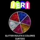 GLITTER EN GEL RULETA 6 COLORES