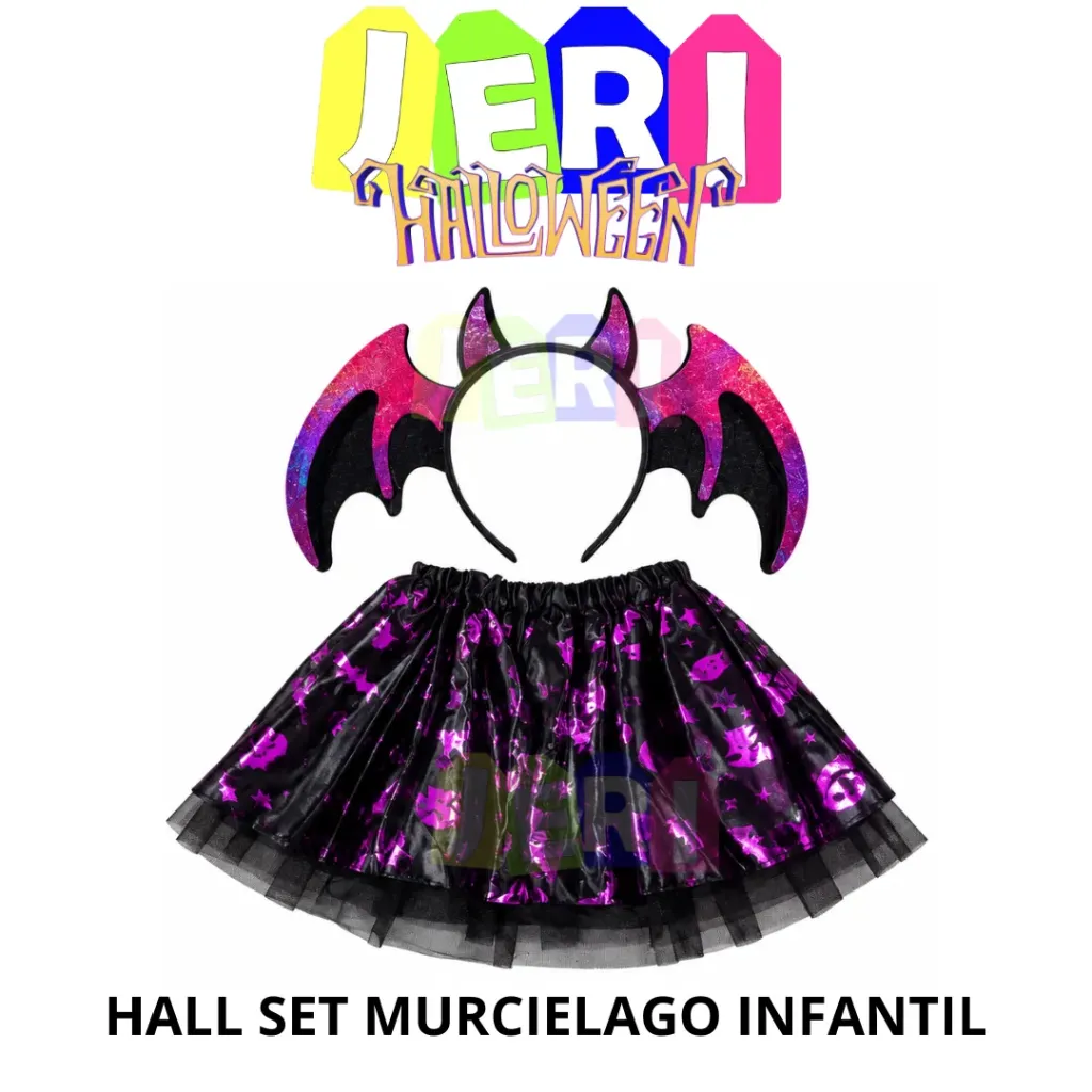 [6893] HALL SET MURCIELAGO INFANTIL