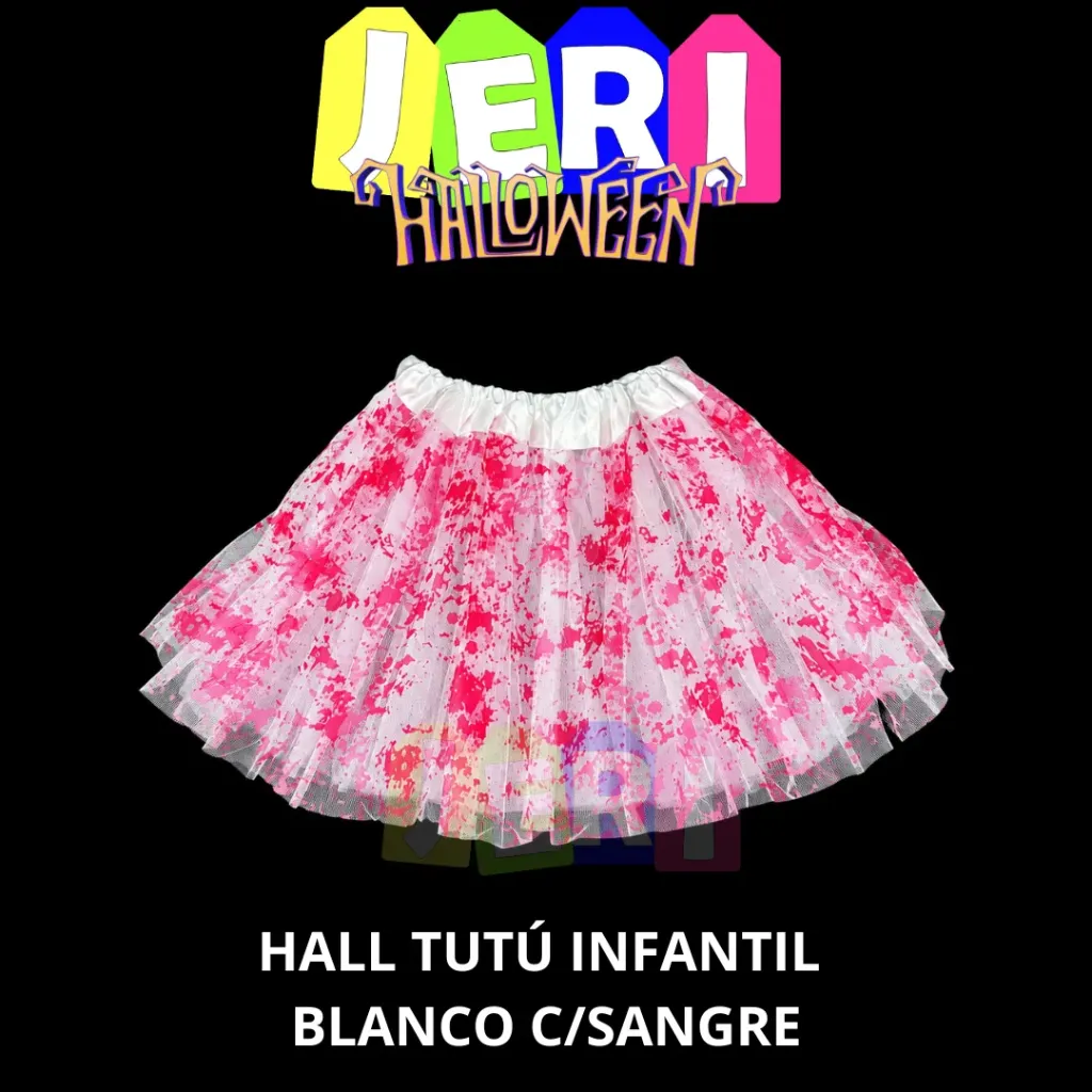 [823] HALL TUTU INFANTIL BLANCO C/SANGRE