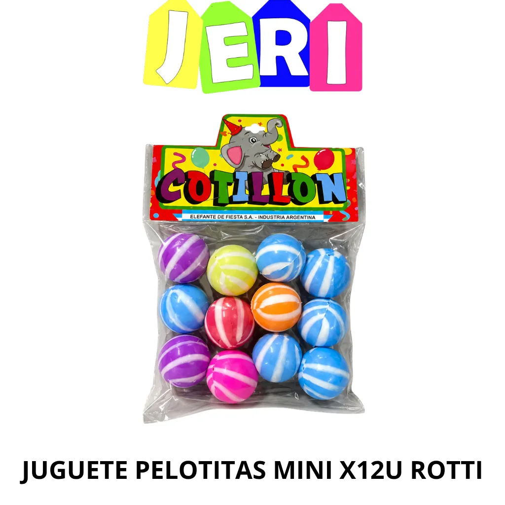 JUGUETE PELOTITAS MINI X12U ROTTI