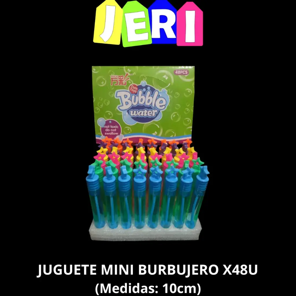 JUGUETE MINI BURBUJERO X48U (PASTEL)