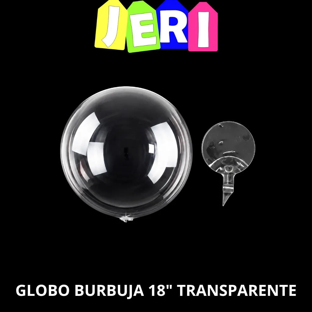 GLOBO BURBUJA 18" TRANSPARENTE
