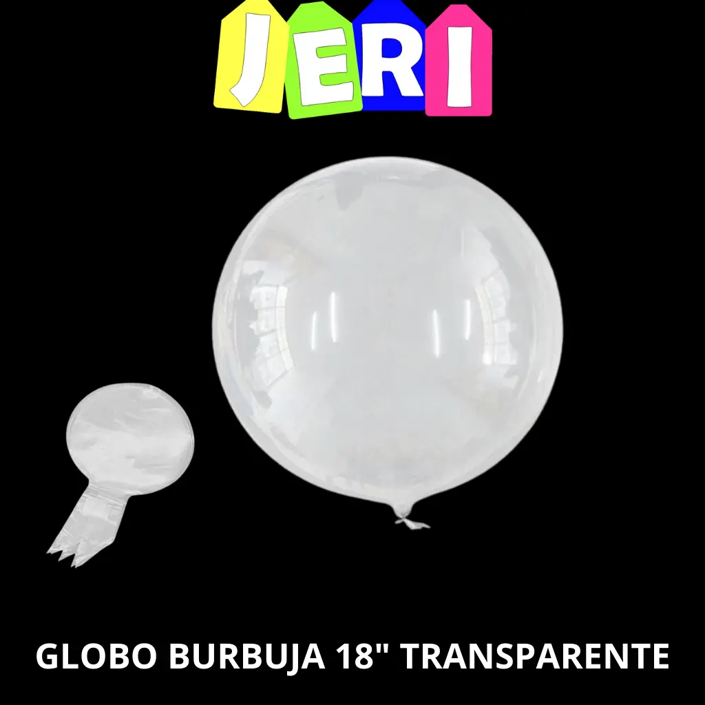GLOBO BURBUJA 18" TRANSPARENTE