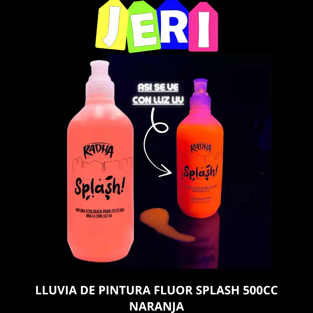 LLUVIA DE PINTURA FLUOR SPLASH 500CC (NARANJA)
