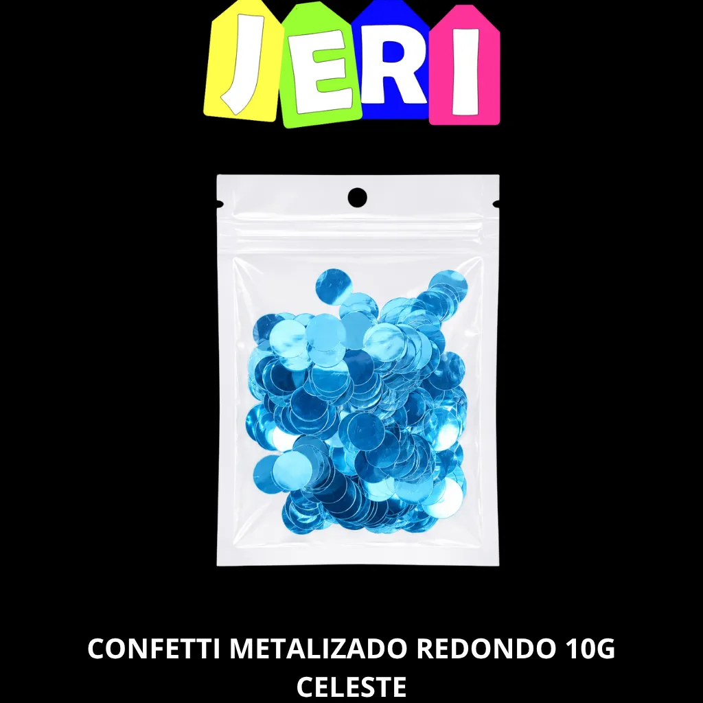 CONFETI METALIZADO REDONDO 10G