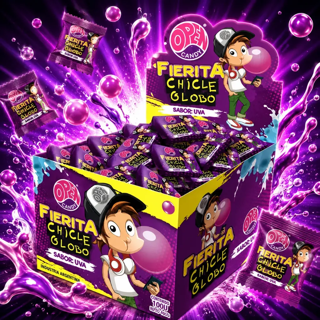 OFERTA CHICLE FIERITA UVA (BOLSITA X10U)