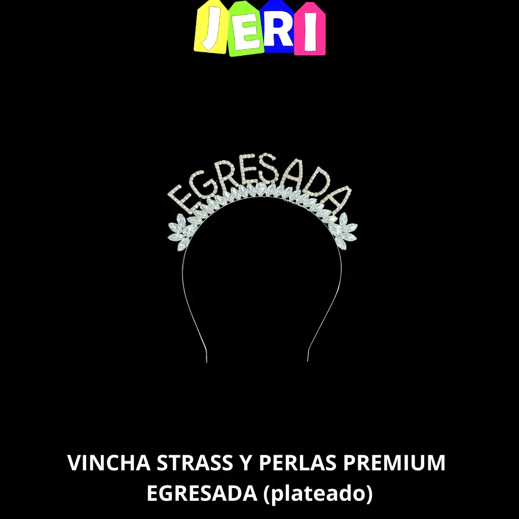 VINCHA STRASS Y PERLAS PREMIUM EGRESADA