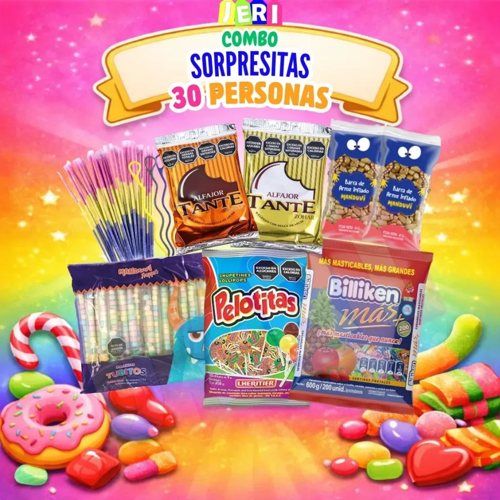 COMBO SORPRESITAS X30U (BILLIKEN YOGUR, PELOTITAS FRUTAL)