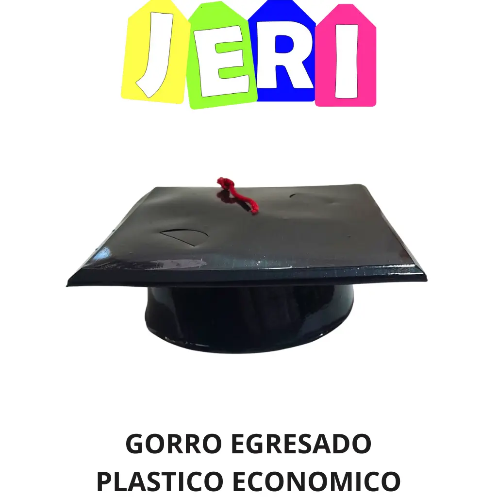 GORRO EGRESADO PLASTICO ECONOMICO