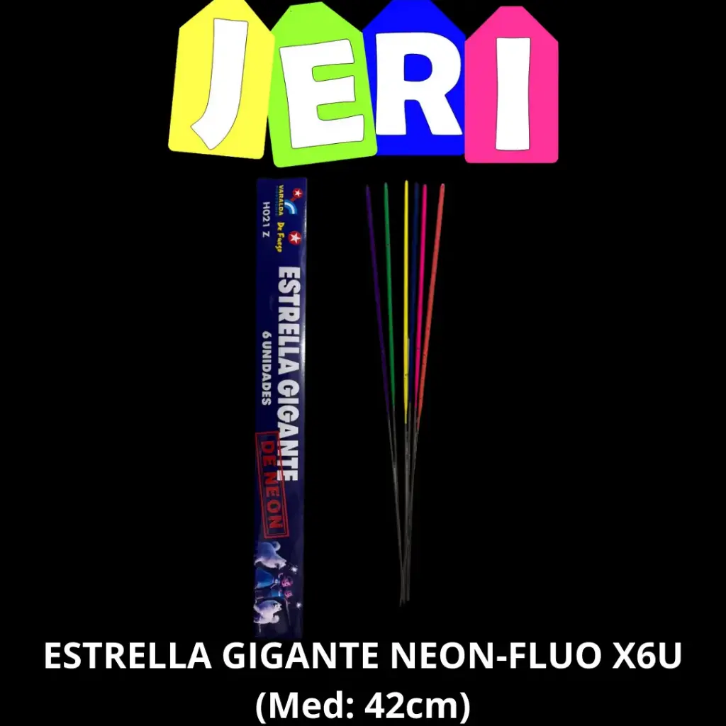 ESTRELLA GIGANTE NEON-FLUO X6U