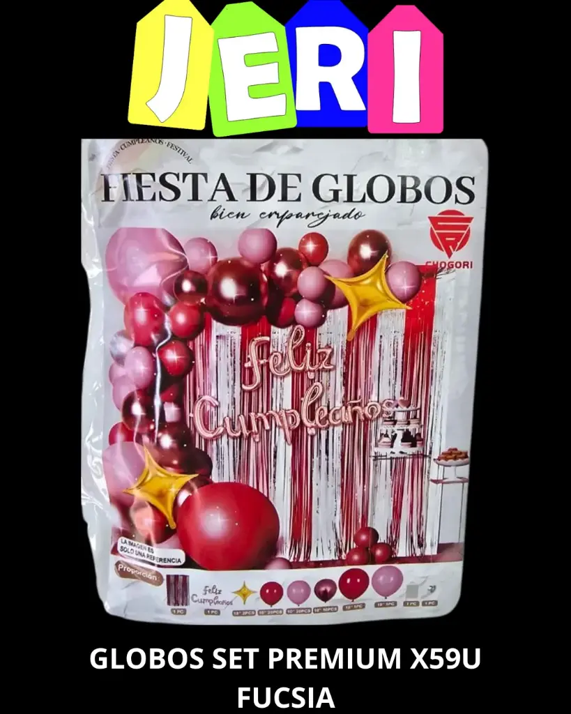 GLOBOS SET PREMIUM X59U (FUCSIA)