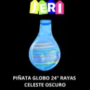 PIÑATA GLOBO 24" A RAYAS