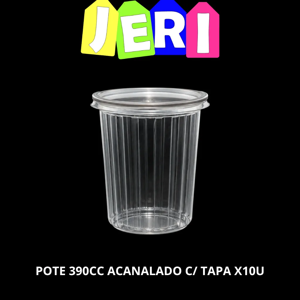 [6784/6806] POTE 390CC ACANALADO C/ TAPA X10U