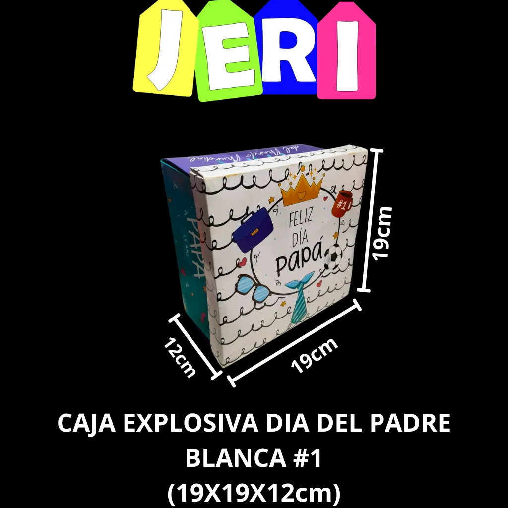 CAJA EXPLOSIVA DIA DEL PADRE (BLANCA #1)