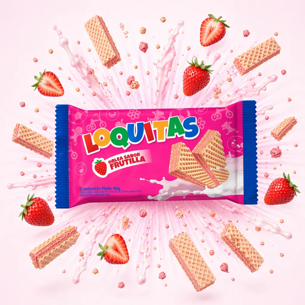 OFERTA OBLEA LOQUITA 45G FRUTILLA