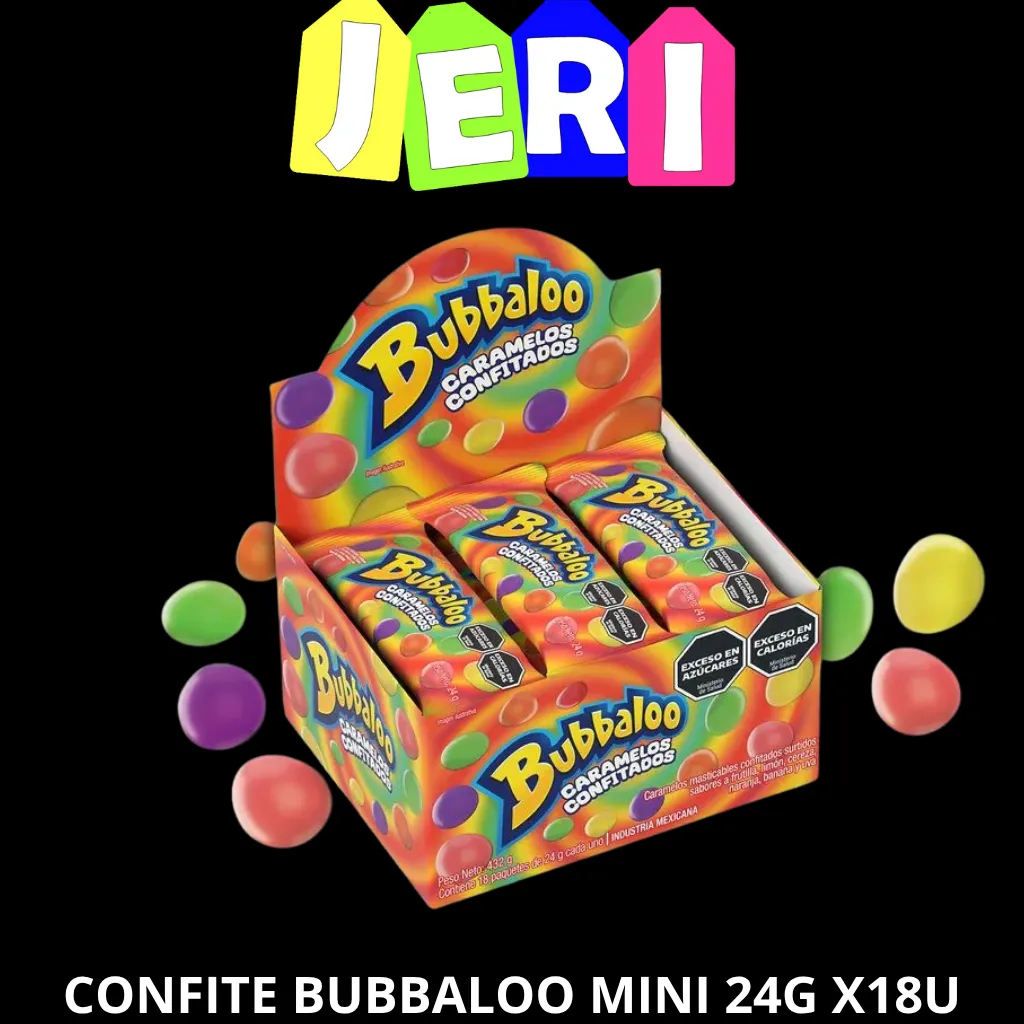 CONFITE BUBBALOO MINI 24G X18U