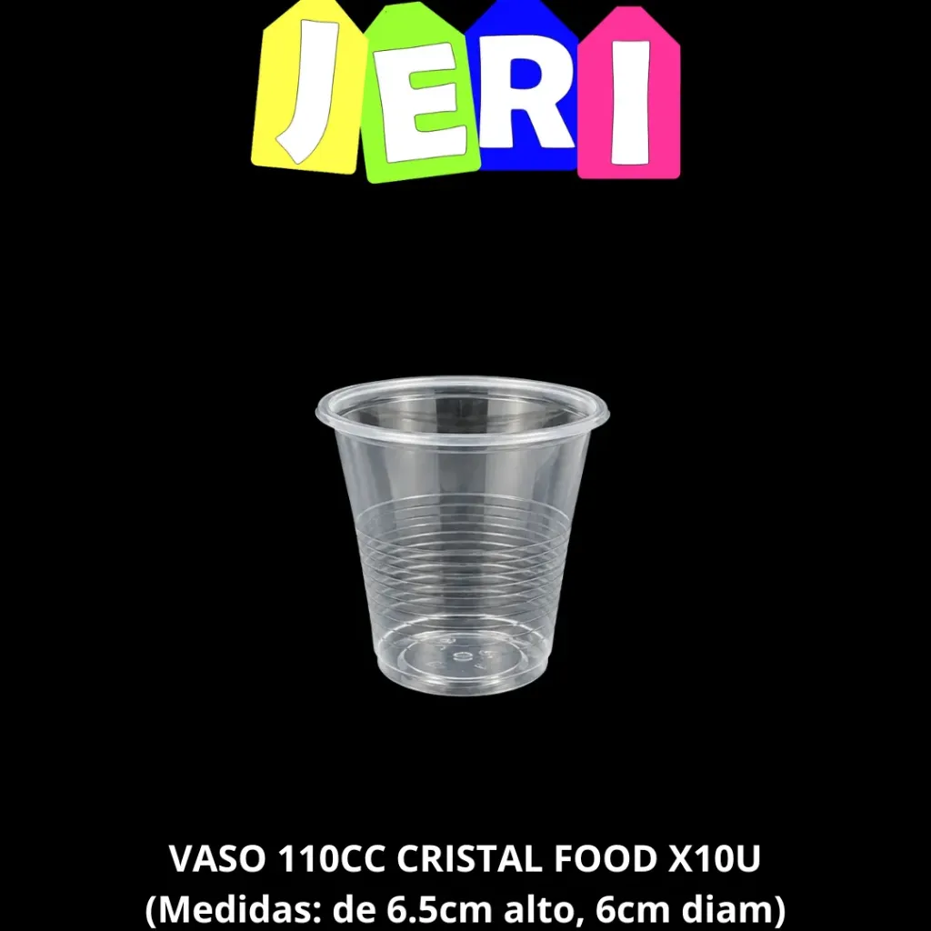 [2628] VASO 110CC CRISTAL FOOD X10U