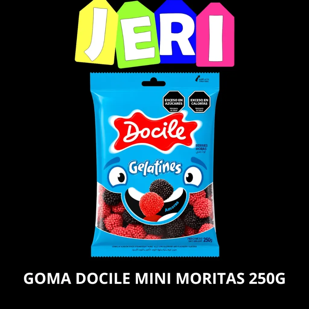 GOMA DOCILE MINI MORITAS 250G