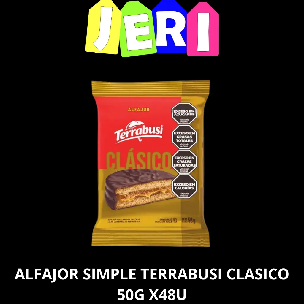 ALFAJOR SIMPLE TERRABUSI CLASICO 50G X48U
