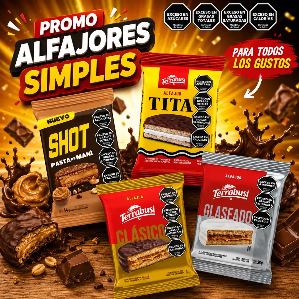 PROMO ALFAJOR LINEA TERRABUSI X3U