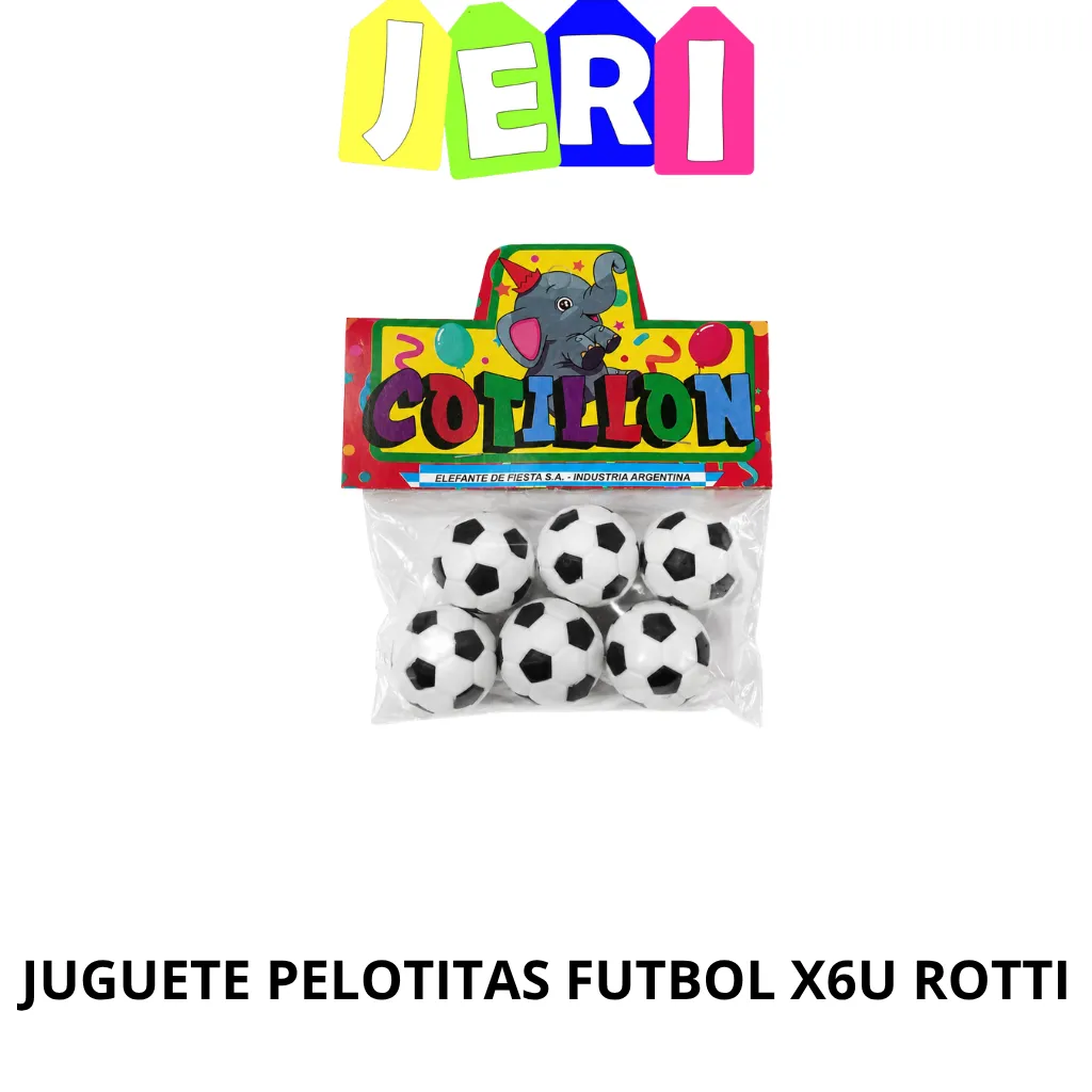 JUGUETE PELOTITAS FUTBOL X6U ROTTI