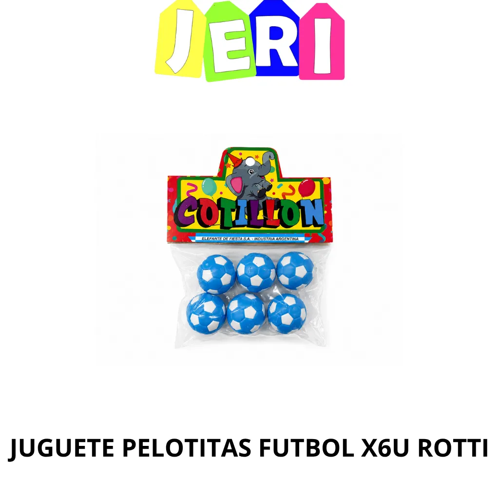 JUGUETE PELOTITAS FUTBOL X6U ROTTI