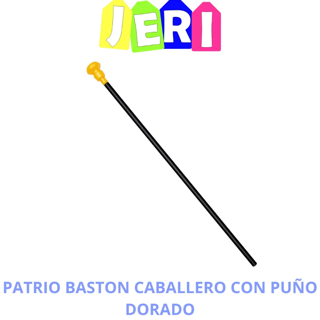 PATRIO BASTON CABALLERO CON PUÑO DORADO