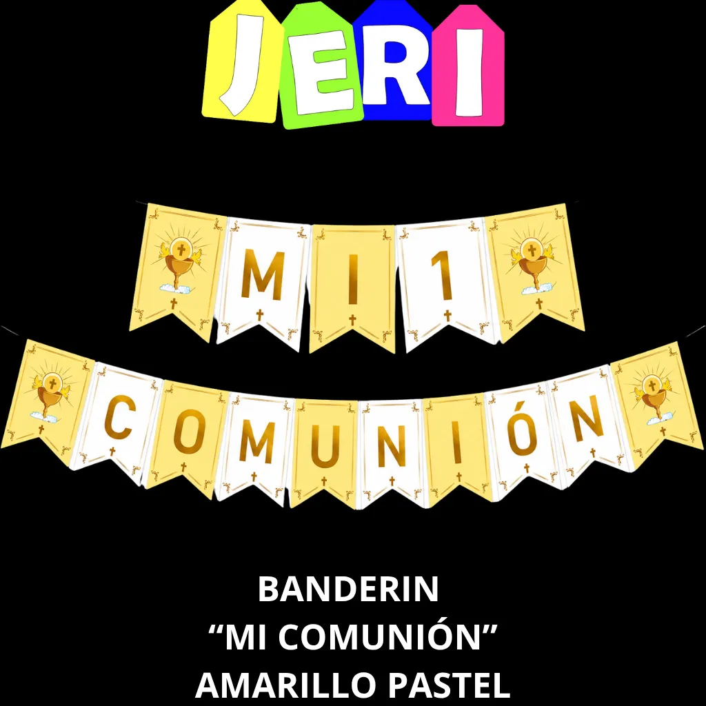 BANDERIN FRASE MI COMUNION