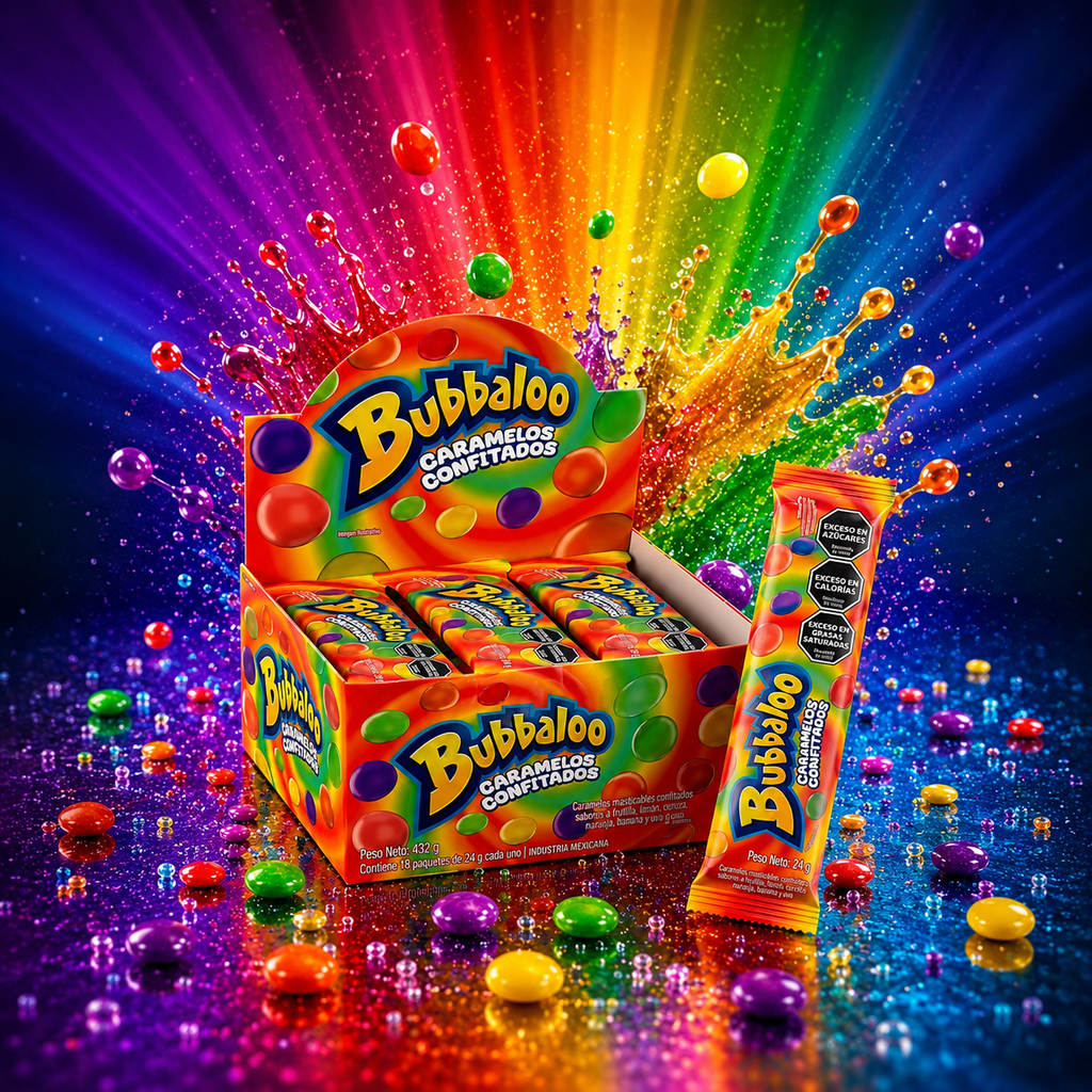 OFERTA CONFITE BUBBALOO MINI 24G X18U