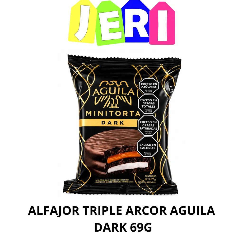 ALFAJOR TRIPLE ARCOR AGUILA DARK 69G X21U