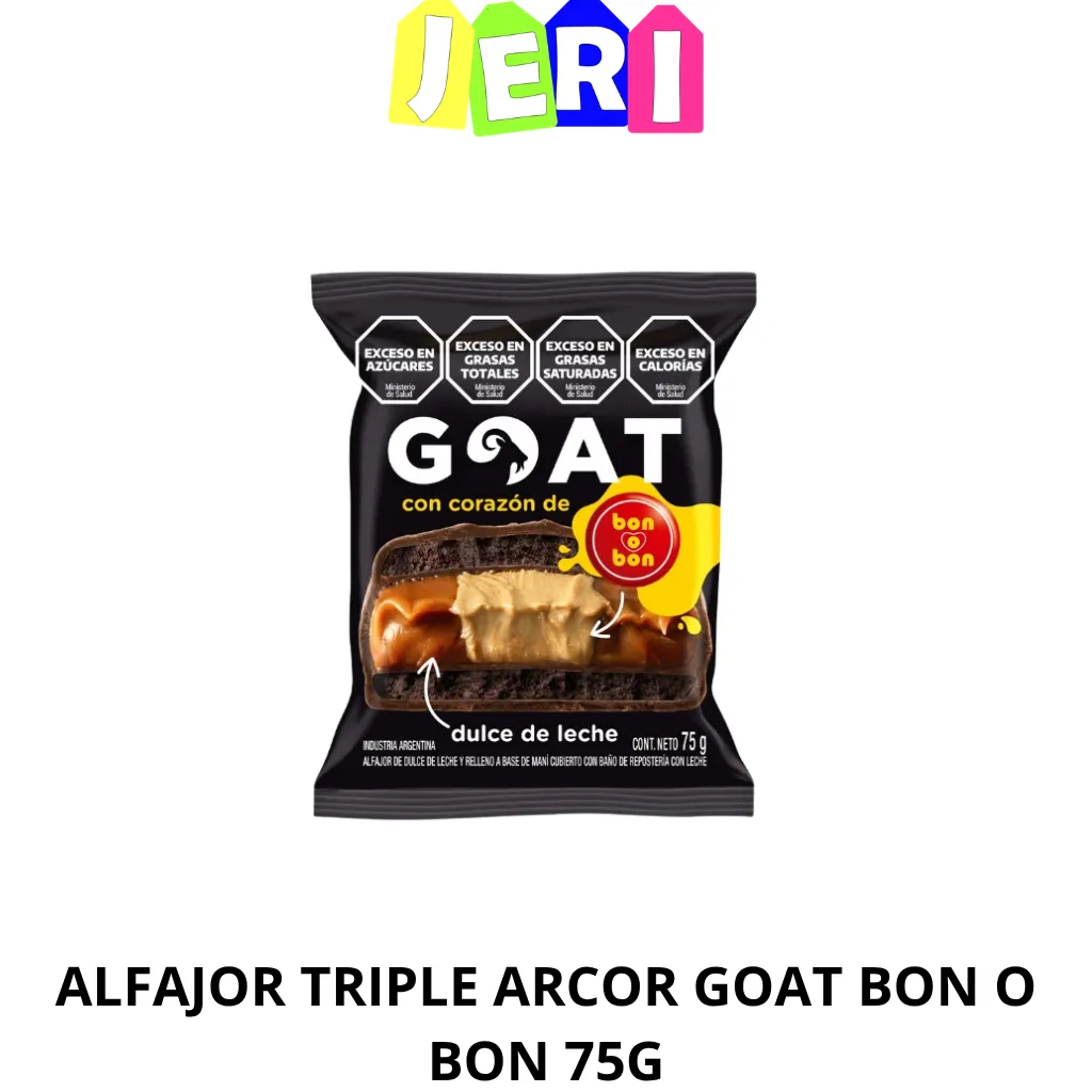 ALFAJOR TRIPLE ARCOR GOAT BON O BON 75G