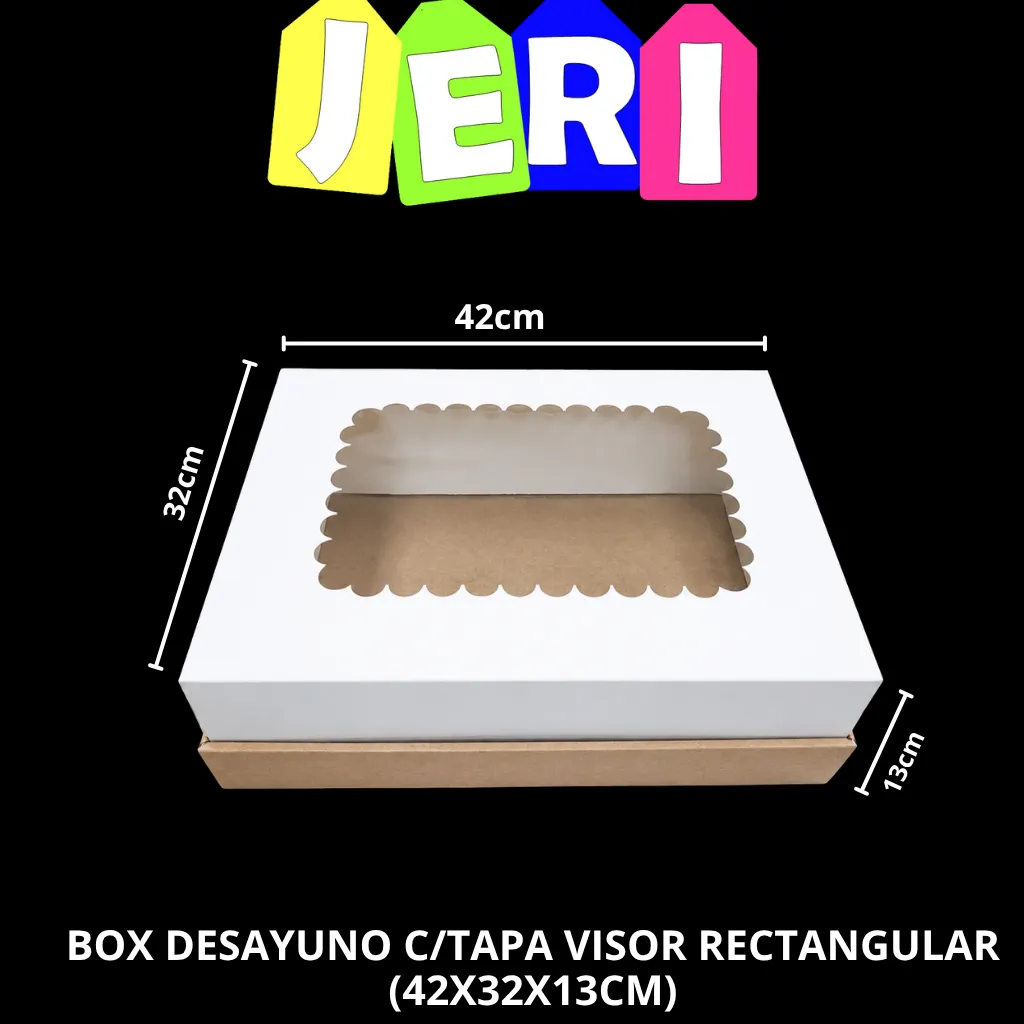 BOX DESAYUNO C/TAPA VISOR RECTANGULAR