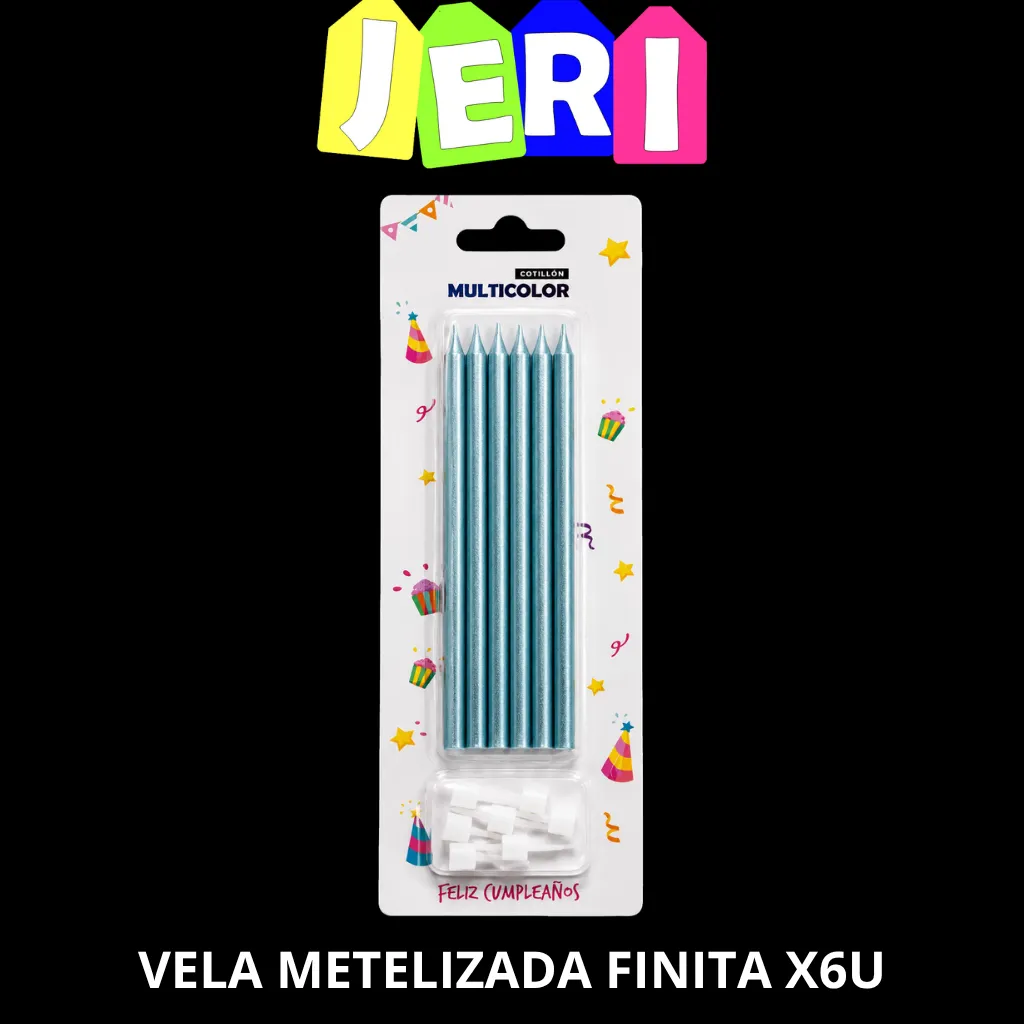 VELA METALIZADA FINITA X6U
