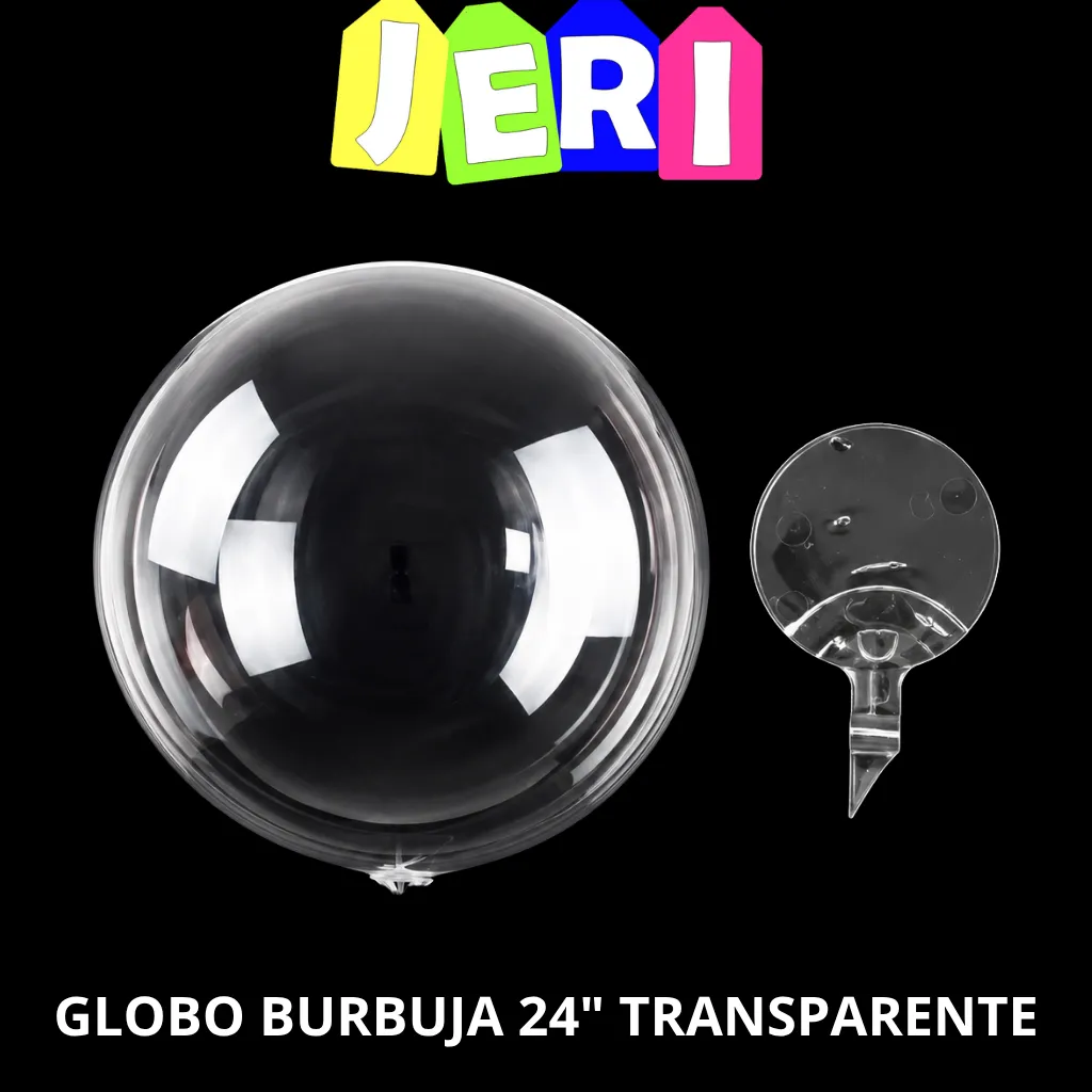 GLOBO BURBUJA 24" TRANSPARENTE