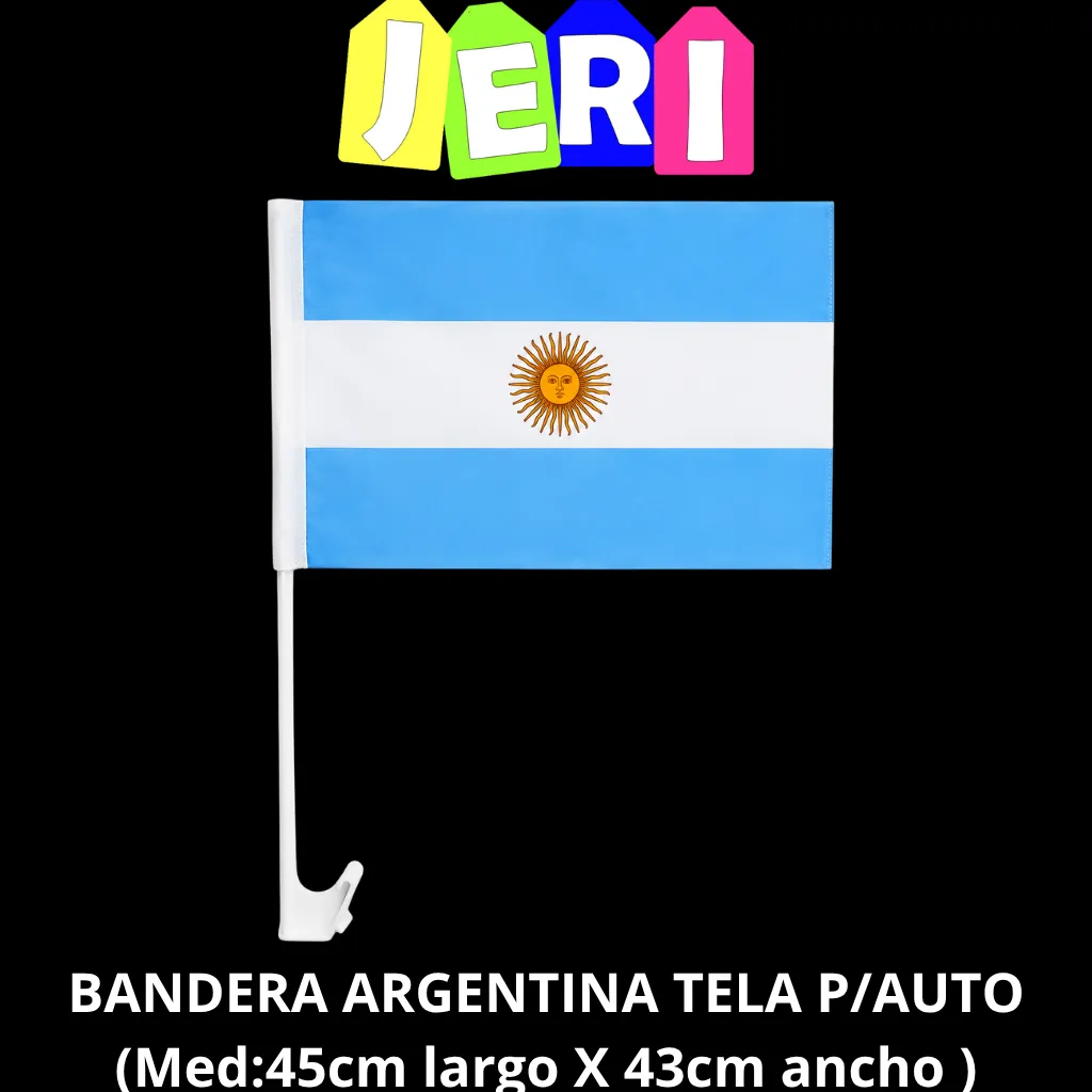 BANDERA ARGENTINA TELA P/AUTO