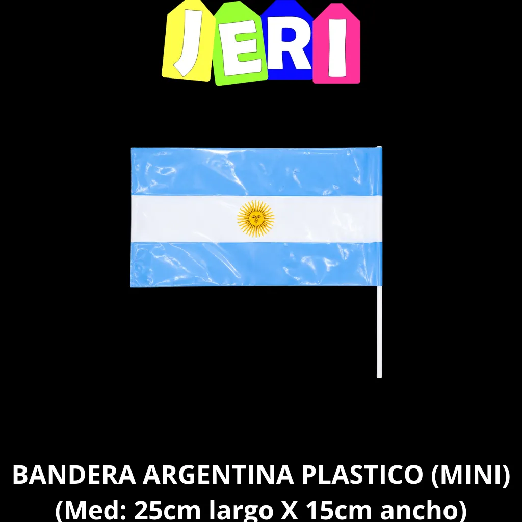BANDERA ARGENTINA PLASTICO (MINI)