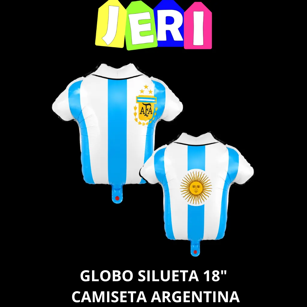 GLOBO SILUETA 18" CAMISETA ARGENTINA