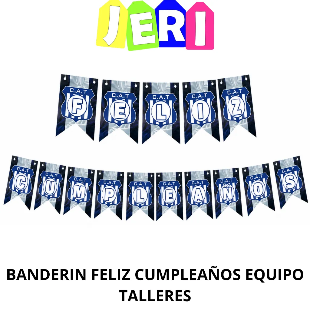 BANDERIN FELIZ CUMPLEAÑOS EQUIPO (TALLERES)