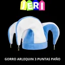 GORRO ARLEQUIN 3 PUNTAS PAÑO