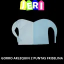 GORRO ARLEQUIN 2 PUNTAS FRISELINA