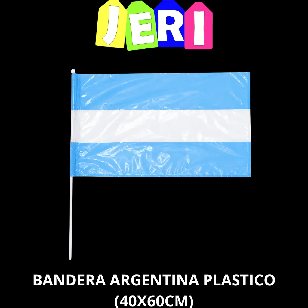 BANDERA ARGENTINA PLASTICO (40X60CM)
