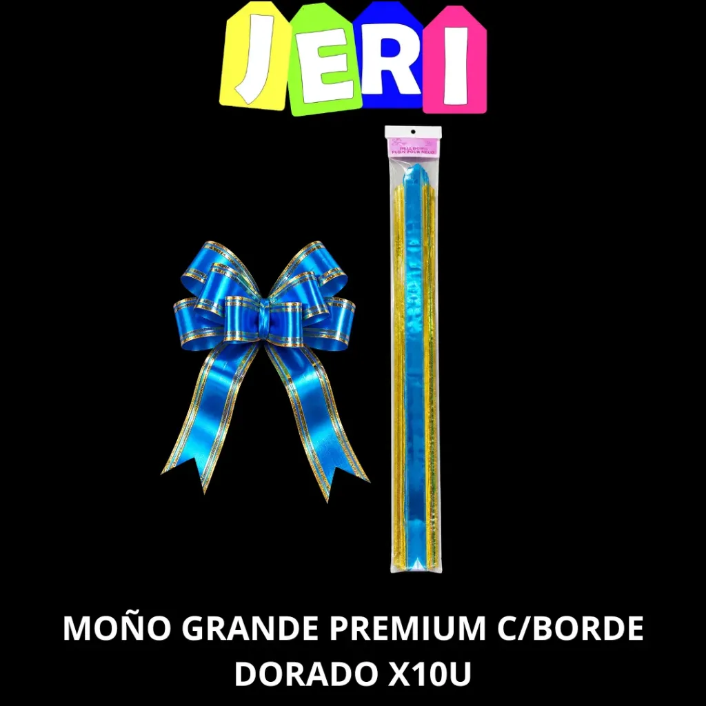 [7926] MOÑO GRANDE PREMIUM C/BORDE DORADO X10U