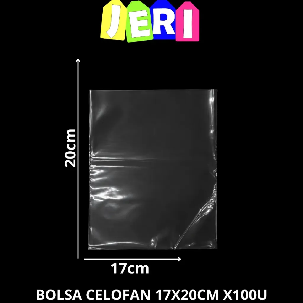 BOLSA CELOFAN 17X20CM X100U