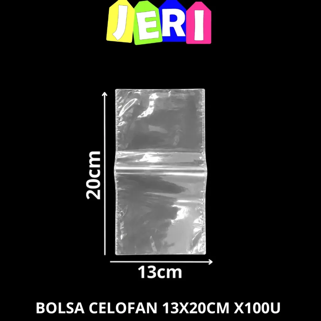 BOLSA CELOFAN 13X20CM X100U